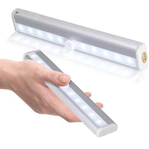 Style 3 Color 2 LED Night Light Motion Sensor Wireless 8 19cm Length Night Lamp for Kitchen Cabinet Wardrobe Corridor room decor