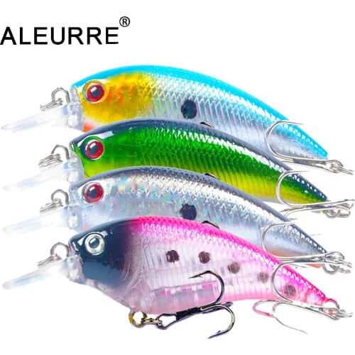 7.5cm/10.7g Crankbait Hard Crank Bait Rattlin Lure 3D Eyes Fishing Minnow Diving 0-1.5m Wobbler Plastic Fishing Tackle Pesca