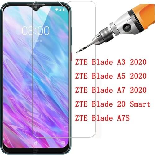 Screen Protector Tempered Glass For ZTE Blade Front Mirror Protective Film For ZTE Blade A3 A5 A7 20 Smart A7S 2020