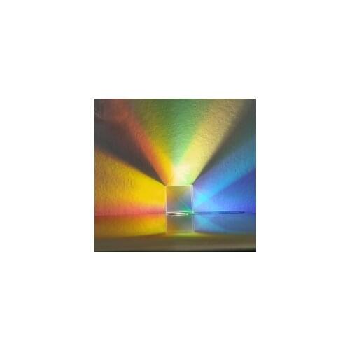 0.78*0.78*0.78in/1Pcs 20*20*20mm Optical Cube Experiments for Childrens Popular Science Spectrum Prism