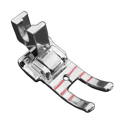 1Pcs 1/4 Straight Line Trace DIY Sewing Machine Foot with Holder New Metal Red Line Presser Foot for Sewing Machine Accessories