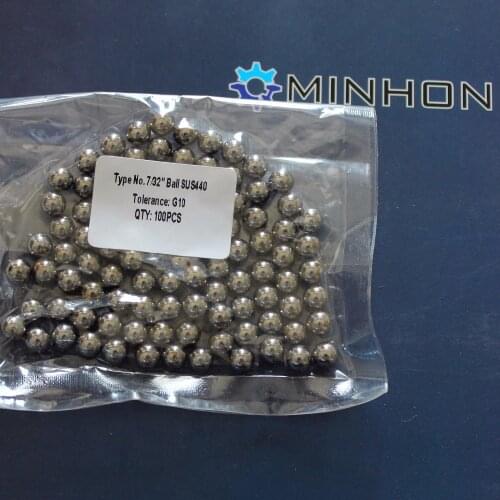 10pcs/lot Stainless Steel balls 5.556mm 7/32" inch G10