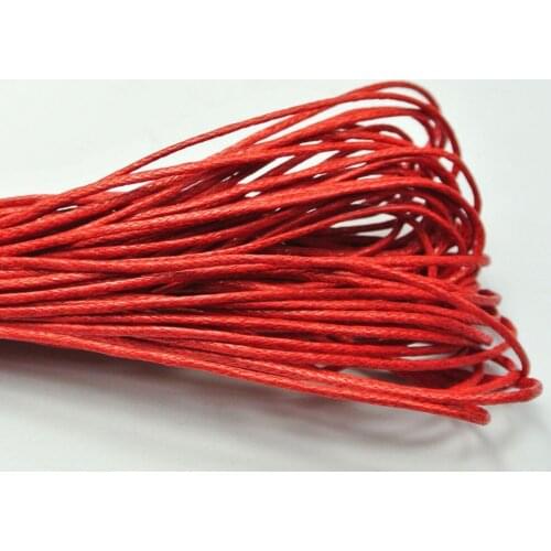 100 Meters Red Waxed Cotton Beading Cord 1mm for Bracelet Necklace