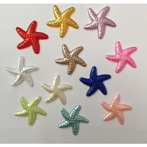 400pcs 20mm Random mixing Asteroidea Flat resin beads Wedding decoration DIY jewelry B20A*10