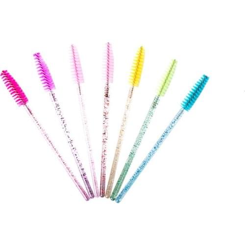 50pcs/pack of new high-quality disposable mascara eyelash makeup brush mini mascara wand brush eyelash extension tool