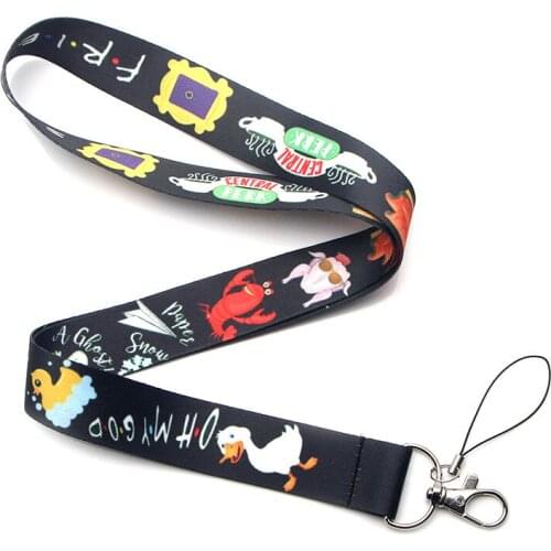 Friends TV Show Diy Keychain Accessory Safety Breakaway Mobile Phone ID Badge Holder Key Chain Strap Neck lanyard sleutelhanger