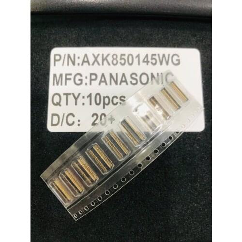 AXK850145WG 50 Position Connector Header, Outer Shroud Contacts Surface Mount Gold