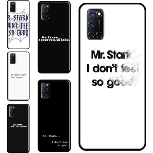Mr Stark I Don't Feel So Good Case For OPPO A91 A93 A83 A15 A31 A53 A9 A5 2020 F5 Find X3 Pro A52 A72 A3S A5S Cover Capa
