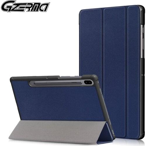 Funda Smart Case For Samsung Galaxy Tab S6 10.5 2019 Tablet Case PU Leather Stand Cover For Galaxy Tab S6 Case SM-T860 SM-T865