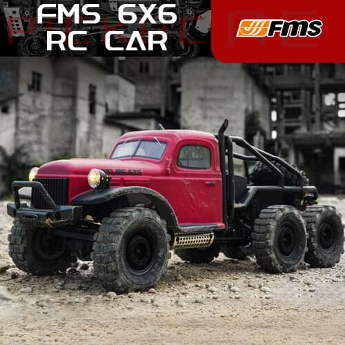 FMS Electric RC Car 1:18 Atlas 6X6 Rock Crawler Climbing Model Cars with Waterproof Electronics RTR Version Adult Boy Gift