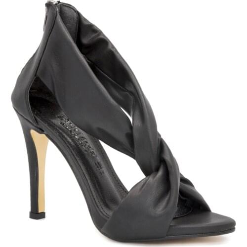 Gedikpaşalı K8602 Black 2021 Summer Season Women Shoes Party Use Dress Heels Office Lift Soft Cross Bands Pumps