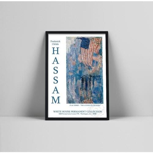 Childe Hassam Art Prints Exhibition Vintage Canvas Poster Abstract Artwork Painting Wall Pictures for Living Room Wall Art Decor