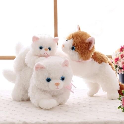 Simulation Plush Cat plush toys Soft Stuffed Animals Cushion Sofa Decor Cartoon Plush Toys for Children Kids Gift M009