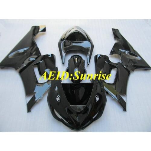 Motorcycle Fairing kit for KAWASAKI Ninja ZX6R 636 05 06 ZX 6R 2005 2006 zx6r 05 06 ABS gloss black Fairings set+gifts KF06