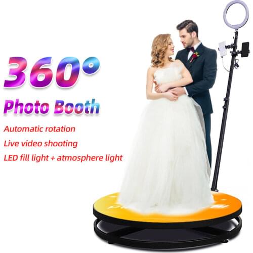 360 Photo Booth Wireless Automatic Rotating Selfie Wedding Photobooth Intelligent Operation Slow Motion Machine Video Camera