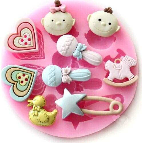 Luyou 1pcs baby toy cloth Shape Silicone Mold Cake Decoration Fondant Cake 3D Food Grade Soap Chocolate Moulds FM1607