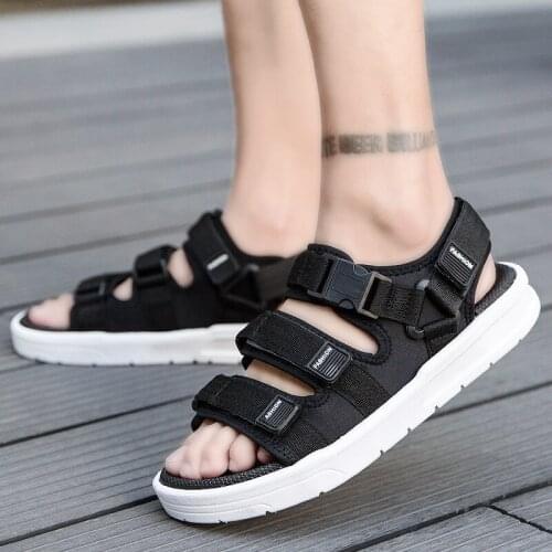 2021 Summer Mens Beach Sandals Outdoor Holiday Vacation Cool Leisure Breathable Sandals Student Anti-Slippery Shoes Sandals