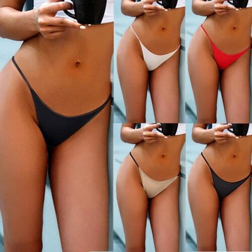 Summer Hot Sale High Quality Womens Fashion Basic Elastic Comfortable Sexy Solid ColorPrint Underwear For Dropshipping