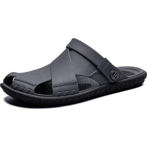 Sandals Mens Croke 2021 Man Summer Non-Slip Hole Shoes Home Clogs PU Garden Male Outside Croqe Beach Slippers Flip Flop