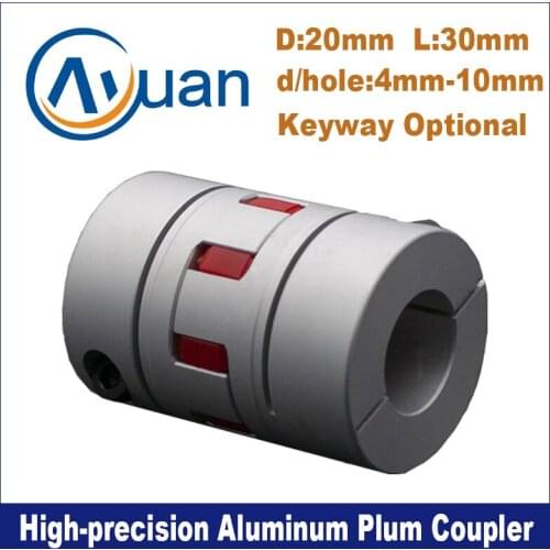 D20/H30mm coupling shaft 4/ 5/ 6/ 7/ 8/ 9/ 10mm pull couple motor shaft adapter for servo motor gearbox Ball screw rod