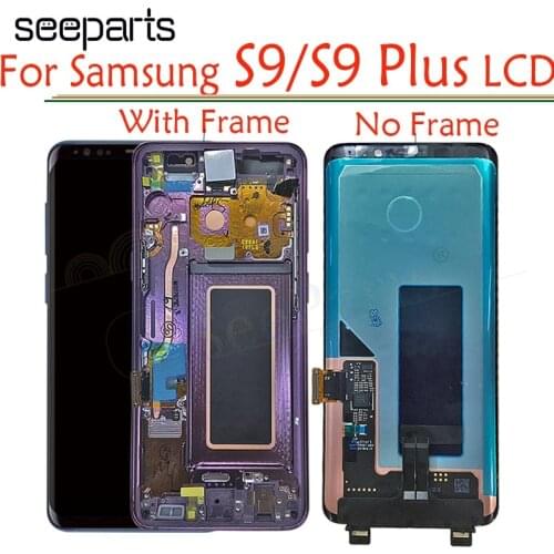 Super AMOLED For 5.8" Samsung Galaxy S9 LCD S9 Plus + Display Touch Screen Digitizer Assembly For 6.2" Samsung S9 Plus G9650 lcd