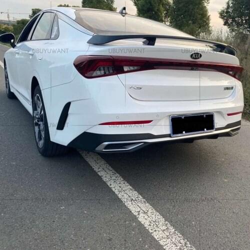 UBUYUWANT For Kia Optima K5 2020 Spoiler ABS Plastic Gloosy Black Rear Trunk Boot Lip Spoiler Car Tail Wing Decoration GT Style