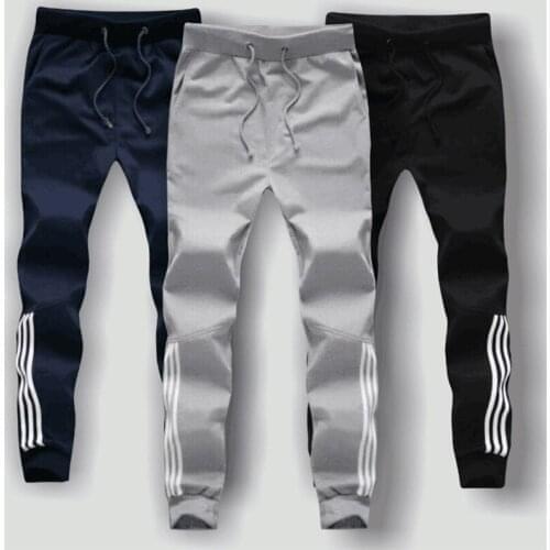 Spring Autumn Men Casual Sweatpants 2020 Mens Sportswear Joggers Striped Pants Fashion Male Skinny Slim Fitted Gyms Harem Pants