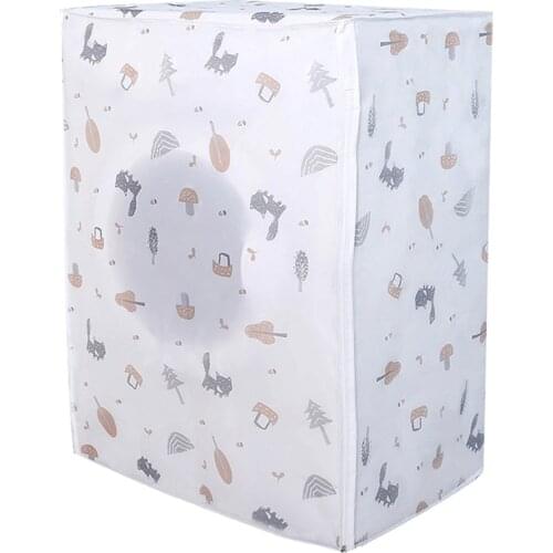 Waterproof Case Washing Machine Protective Dust Sunscreen Dust Proof Cover Washing Machine Cover PEVA printed