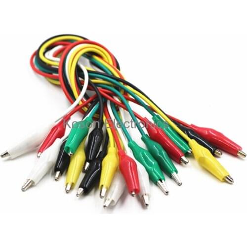 10pcs Alligator Clips Electrical DIY Test Leads Alligator Double-ended Crocodile Clips Roach Clip Test Jumper Wire Brand