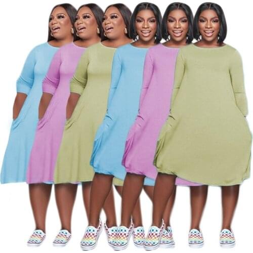 ZKYZWX Plus Size Clothing Sexy Midi Dress Long Sleeve Loose T Shirts Tops for Women Fall Oversized Streetwear Night Club Dresses