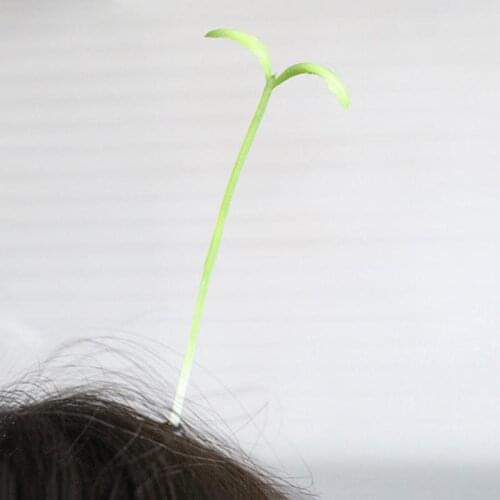 1 Pcs Grass Clips Popular Headwear Clasp Antenna Hairpins Pin Hair Bean 4*6cm Sprout Headwear M8C8