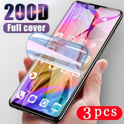 3Pcs full cover for samsung galaxy A90 A80 A70 A60 A50 A40 A30 A20 A10 hydrogel film screen protector protective film Not glass