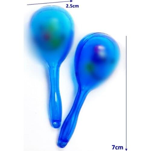 4 pc Mini Plastic Maracas 7cm Kids Fiesta Party Goody Loot Bag Filler Birthday Favour Toy Supply novelty Pinata prize gift Cake