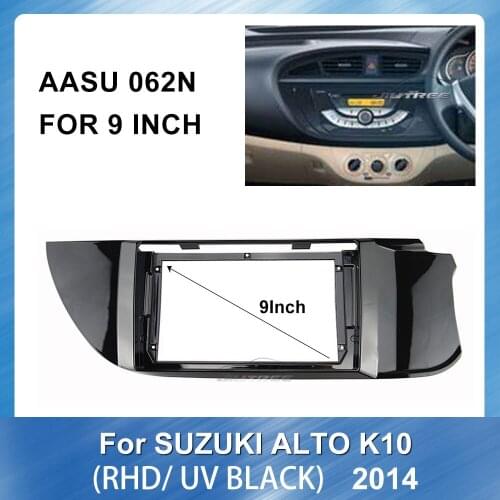 9 Inch Car Radio Fascia gps navigation fascia panel is suitable for SUZUKI ALTO K10 2014 RHD Special Dash Trim Kit Frame Panel
