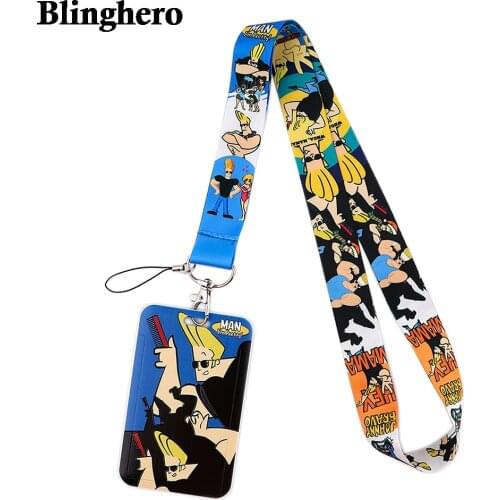 CB452 Cartoon Cool Man Keychain Neck Strap Lanyards for keys ID Card Passport Gym Cell Phone USB Badge Holder DIY Hanging Rope