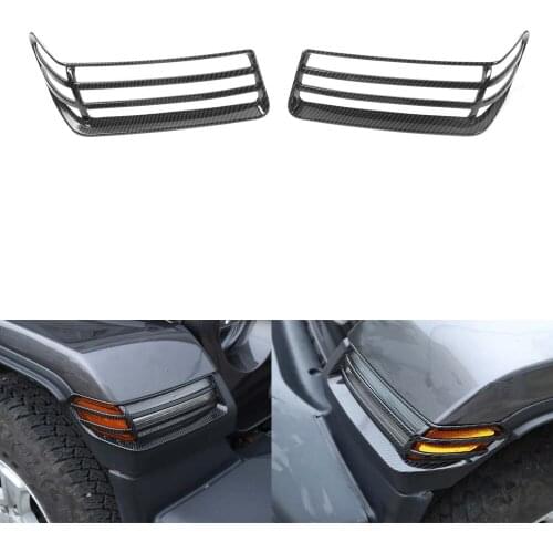 For Jeep Wrangler JL JT Gladiator 2018+ Car Wheel Eyebrow Light Lamp Cover Trim Styling Exterior Auto Moldings