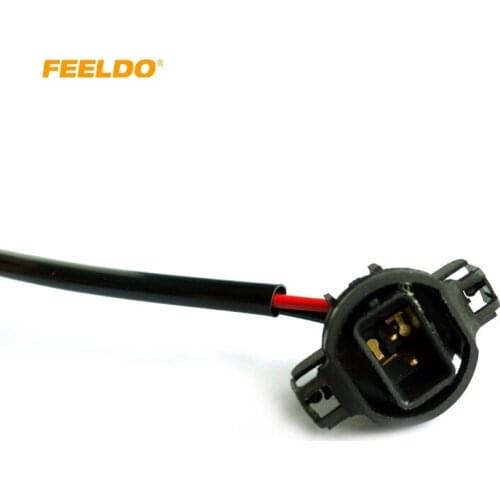 FEELDO 2pcs Car 5202 H16 to 9006 Wire Harness Cable HID/LED Conversion Ballast to Stock Socket #HQ963