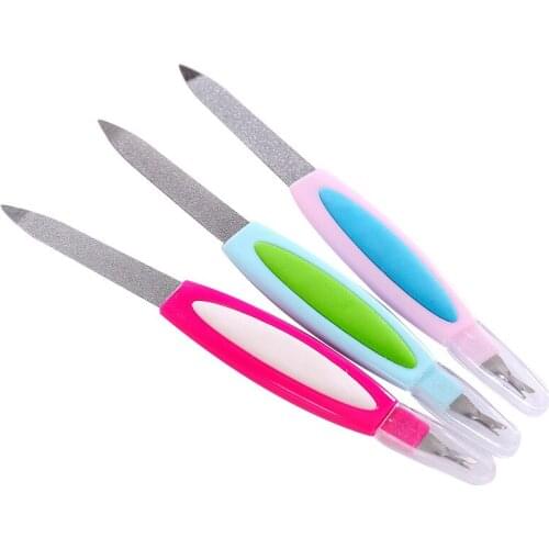 Nail Tools Nail File Peeling Fork Stainless Steel Supplies Double-headed Multifunctional Polishing Beginners Manicure