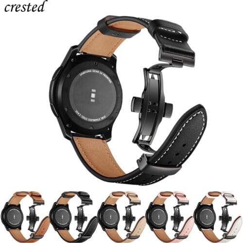 Italy Leather strap For samsung galaxy watch 46mm band Gear s3 frontier watchband 22mm bracelet Huawei watch gt 2 strap 46 mm 22