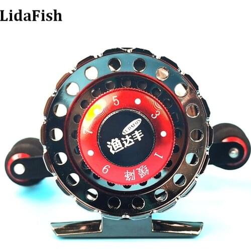 LIDAFISH Brand 6+1 Bearings Raft Reel Ice Sea Fishing 2.6:1 Speed Ratio Lure Fish Reels Metal Spool Magnetic Brake Fishing Wheel