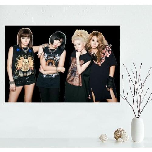 Nice 2NE1 Poster Custom Canvas Poster Art Home Decoration Cloth Fabric Wall Poster Print Silk Fabric