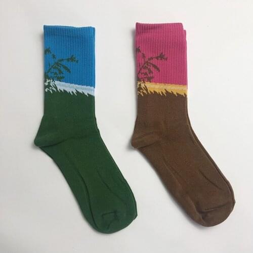 New Novelty Men Ice cream Tyler The Creator Golf Street Skateboard Harajuku Athlete Socks Parkour Street Cotton Hip Hop N321