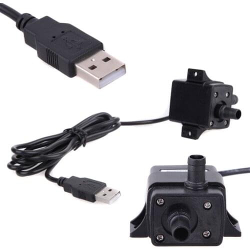 New Black USB Submersible Water Pump Mayitr Aquarium Fish Tank Fountain Pond Pump High Quality Pet Products DC 5V 3W