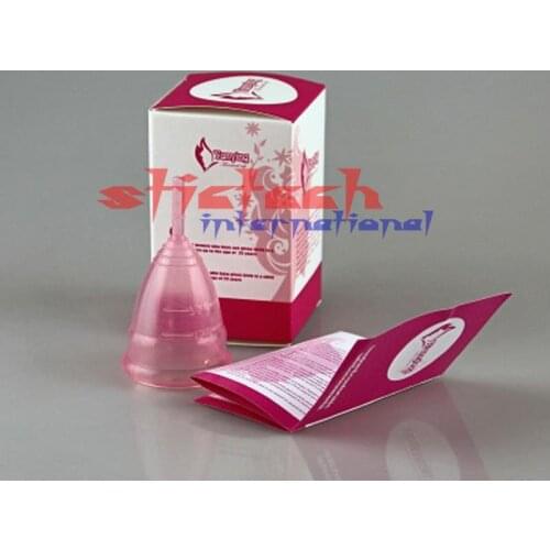 By ems or dhl 100pcs Feminine Hygiene Vagina Care Lady Menstrual Cup Tampons Medical Silicone Cups