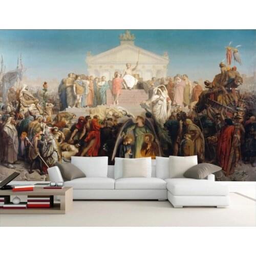 Custom photo wallpaper for walls 3 d murals wallpaper for living room Western classical oil painting TV background wall papers
