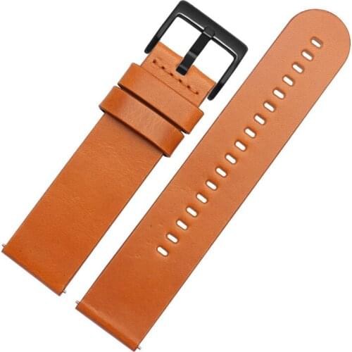 BEAFIRY Watch Band 20mm 22mm Leather Quick Release Straps Watchbands for Men Women Wirstband Brown Black