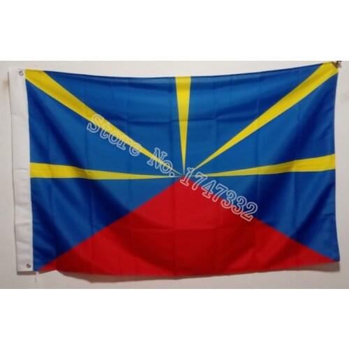 Reunion Island Flag hot sell goods 3X5FT 150X90CM Banner brass metal holes