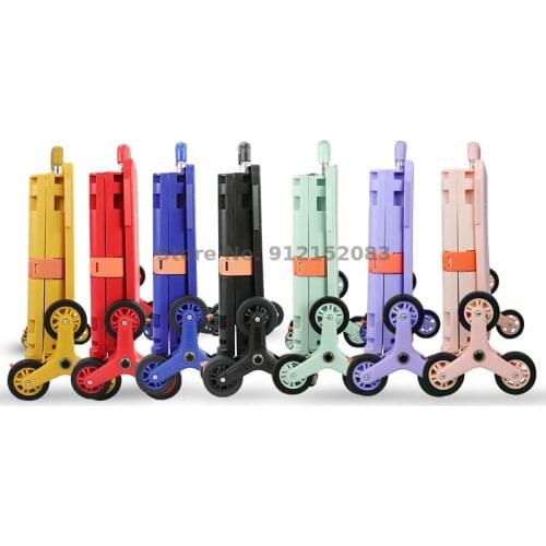 Folding Shopping Cart To Buy Food, Small Cart, Basket, Trolley, Hand Drag, Supermarket Net Celebrity, Home Express Trolley