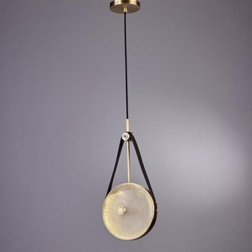 Art Design LED Chandeliers Coffee Shop Bar Office Bedside Hanging Light Fixtures Brass Nordic Lamp Cord Pendant Loft Deco