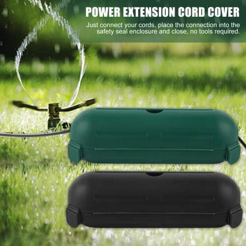 Outdoor Extension Cord Safety Cover IP44 Waterproof Power Extension Cord Protection Box For Outdoor Plugs And Power Cords
